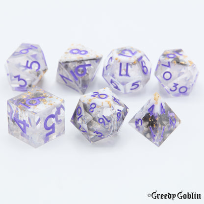 Sharp Polydice Set (White Mist)