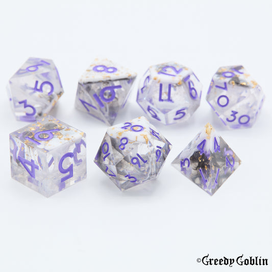 Sharp Polydice Set (White Mist)