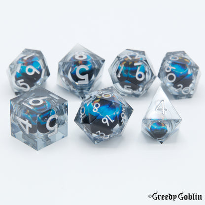 Liquid Core Dice Set (Black Eye)