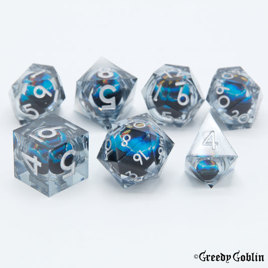 Liquid Core Dice Set (Black Eye)