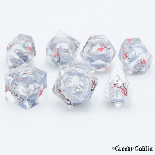 Liquid Core Dice Set (Blossom)