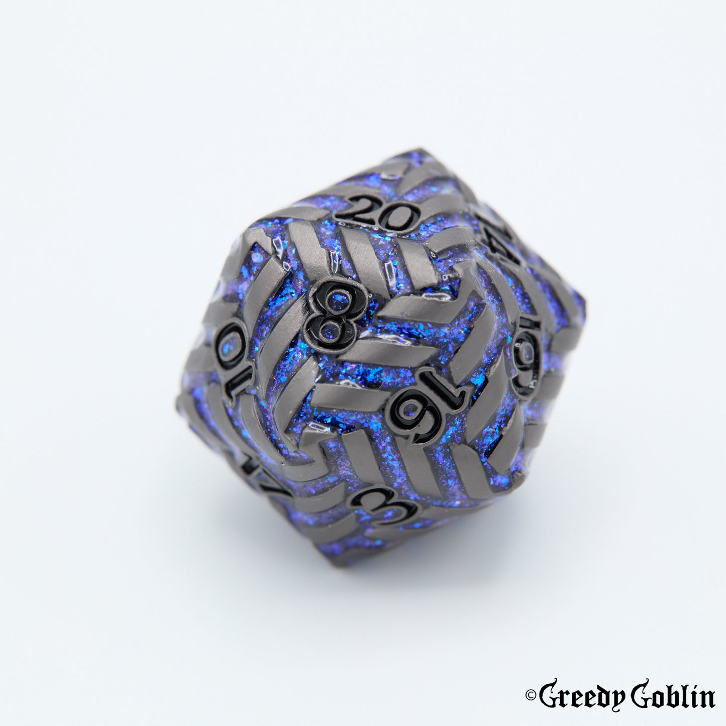 Metal Polydice Set (Woven Rainbow)