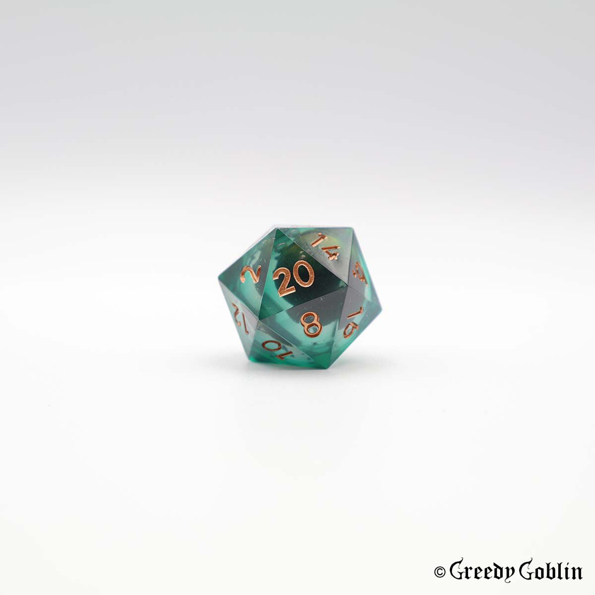 Liquid Core Dice Set (Dark Green Eye)