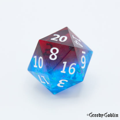 Sharp Polydice Set (Transparent Blue Red White)