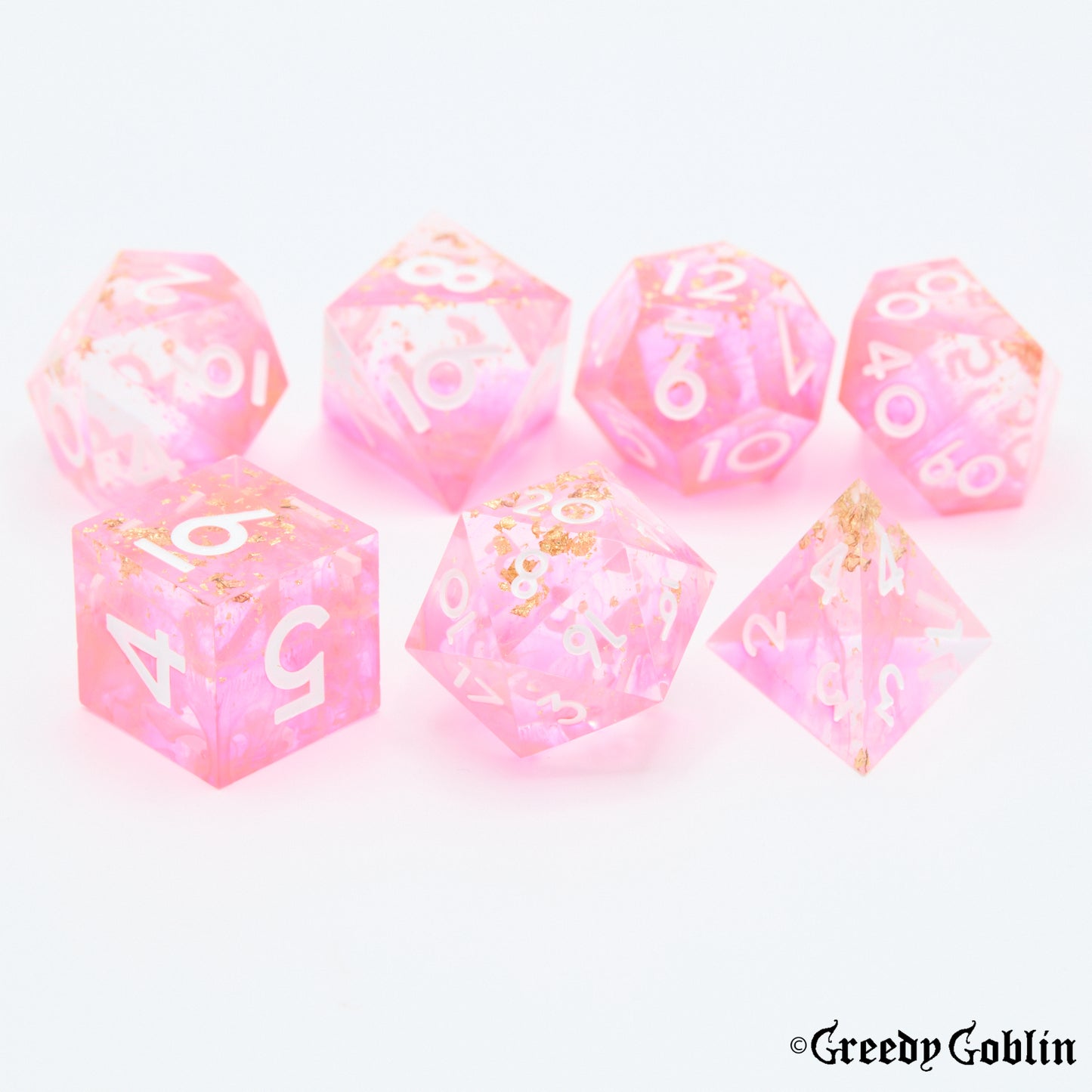 Sharp Polydice Set (Pink Mist)