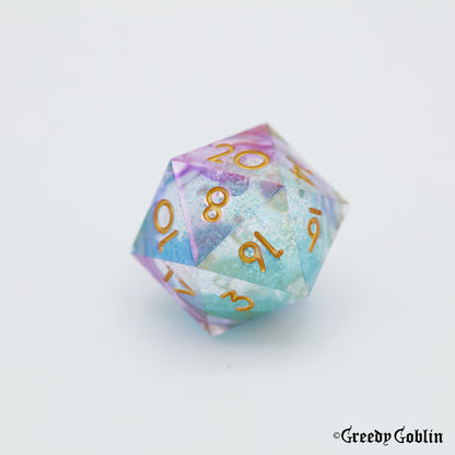 Liquid Core Dice Set (Purple Wisp Foil)