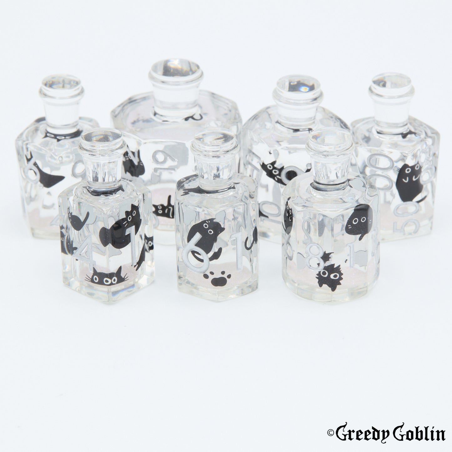 Liquid Core Dice Set (Bottled Kittens)
