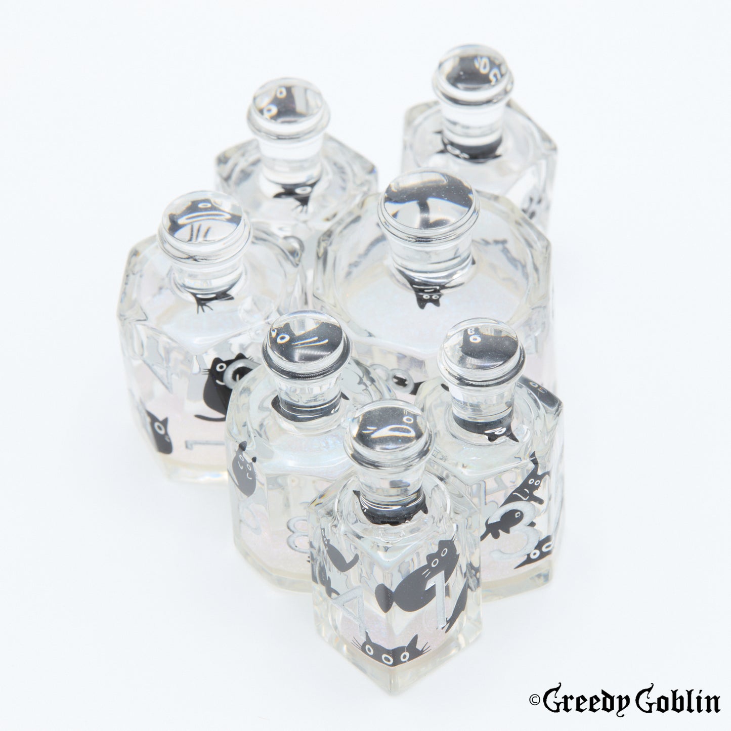 Liquid Core Dice Set (Bottled Kittens)