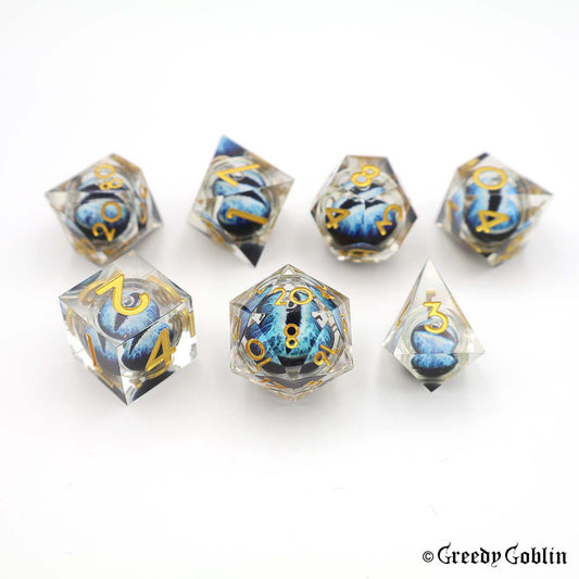 Liquid Core Dice Set (Blue Eye)