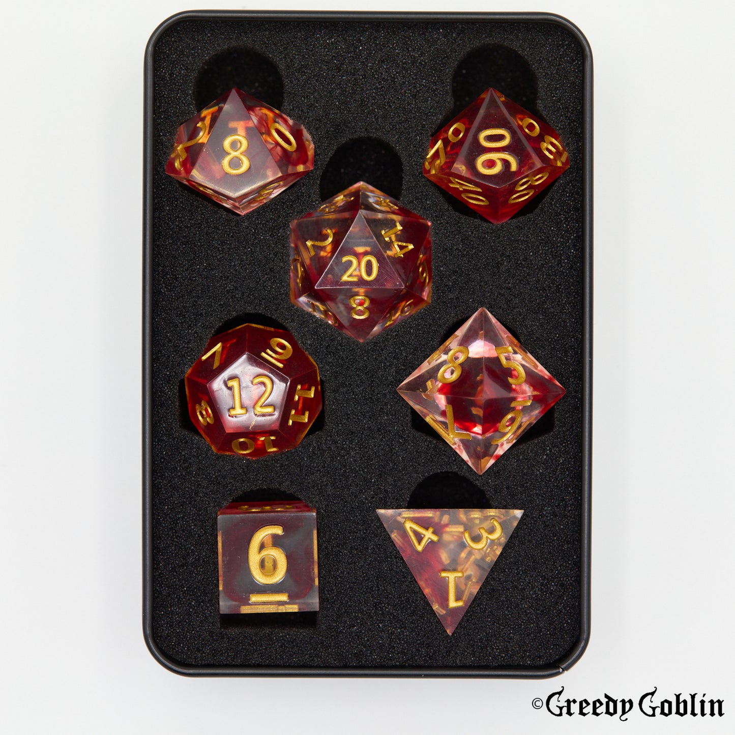 Sharp Polydice Set (Red Mist)