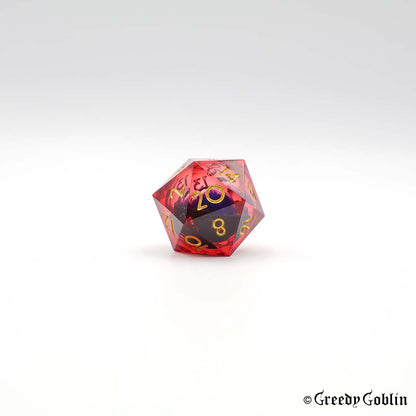 Liquid Core Dice Set (Red Eye)