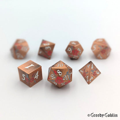 Metal Polydice Sets (Copper Blossom)