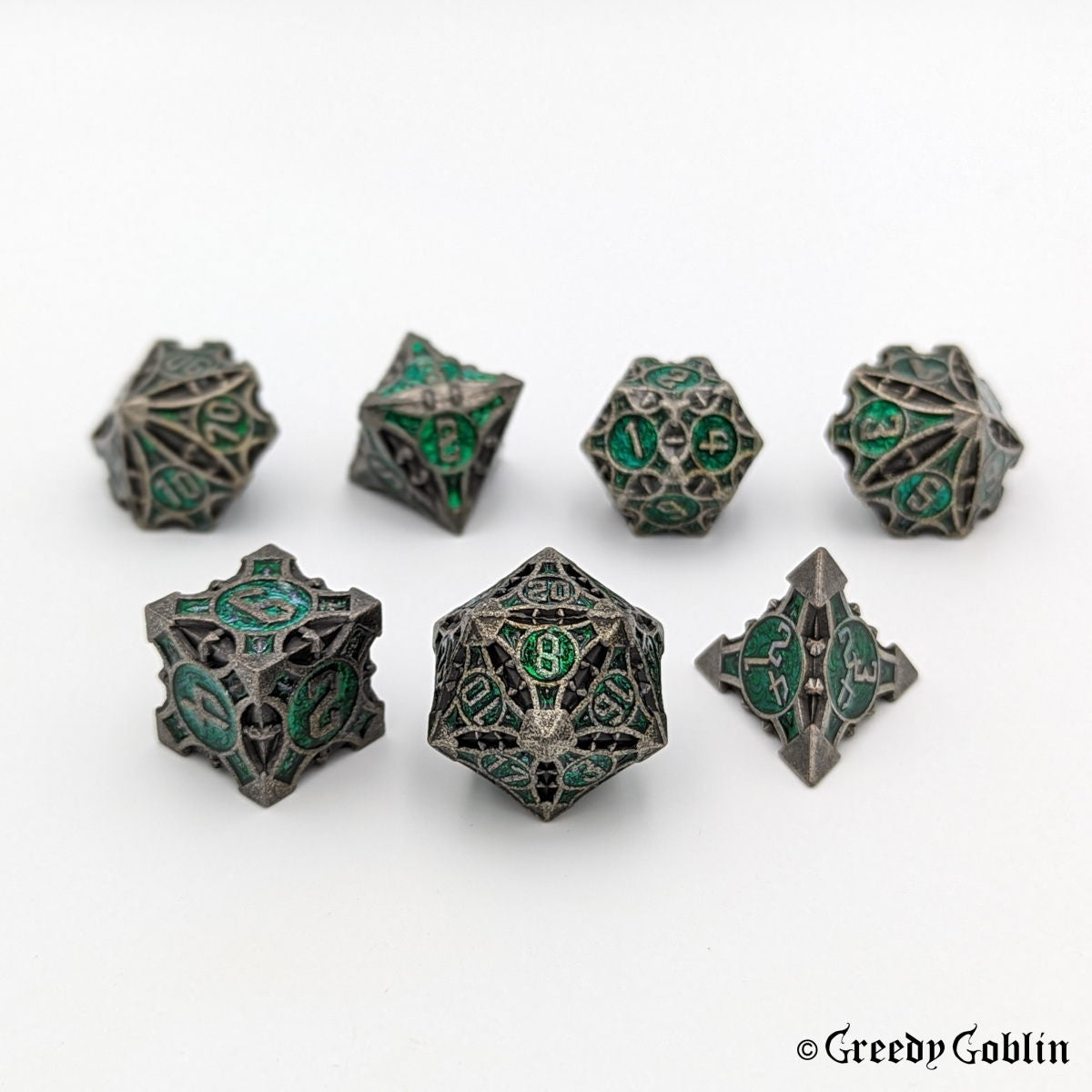 Metal Polydice Set (Metal Green)