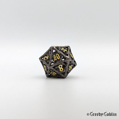 Metal Hollow Dice Set (Dragon Gun Metal)