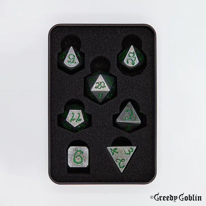 Metal Polydice Set (Old Metal Green)