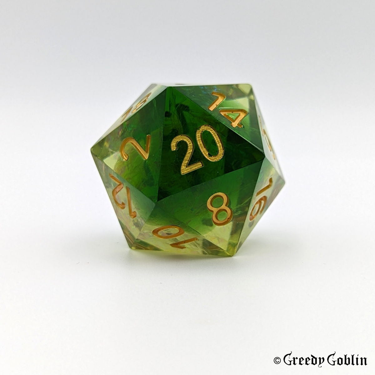 Medium Sharp D20 (Green)