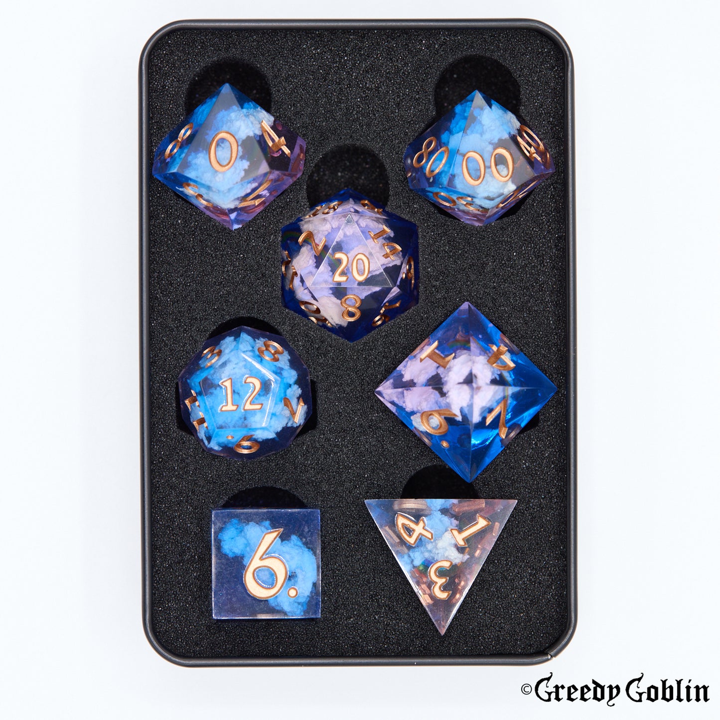 Sharp Polydice Set (Rainbow Sky)