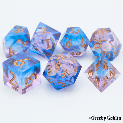 Sharp Polydice Set (Rainbow Sky)