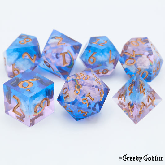 Sharp Polydice Set (Rainbow Sky)