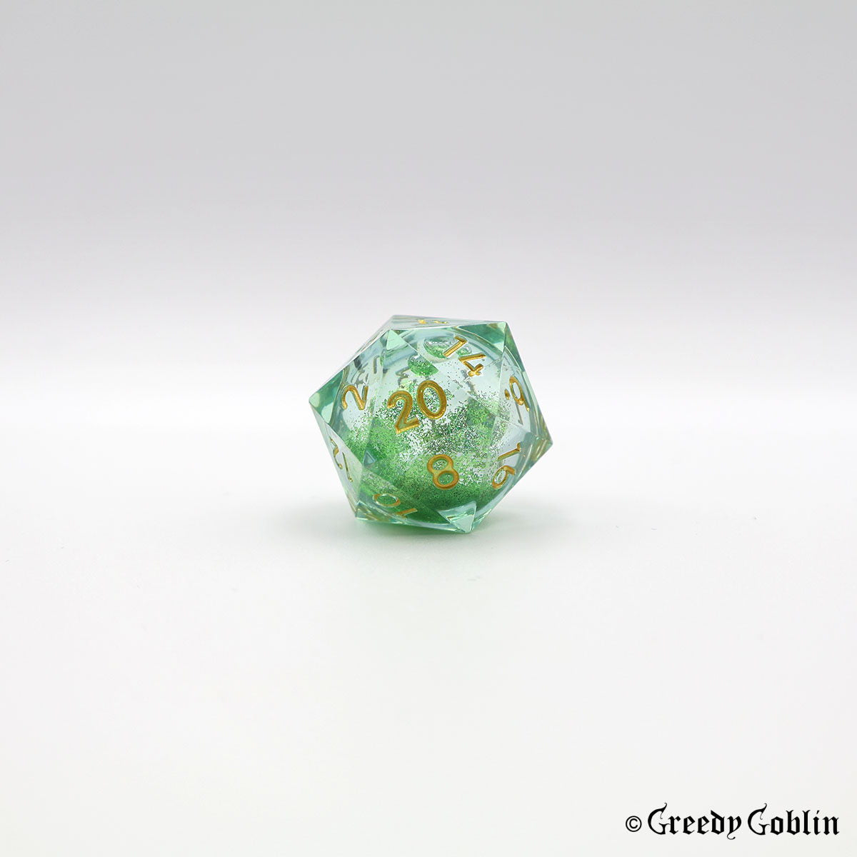 Liquid Core Dice Set (Green Dust)