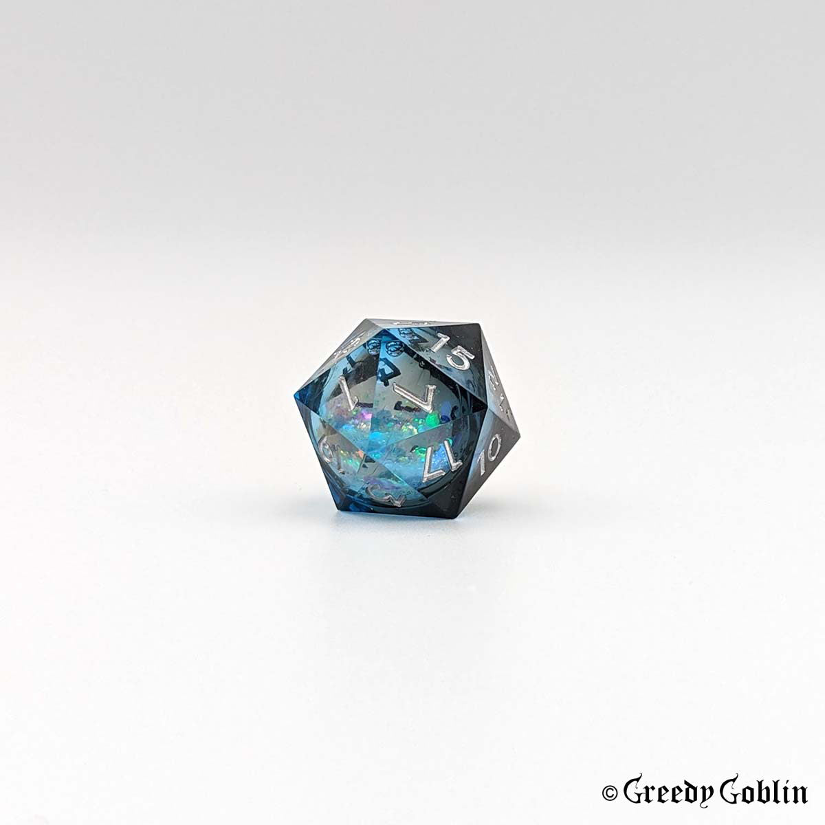 Liquid Core Dice Set (Transparent Deep Blue)