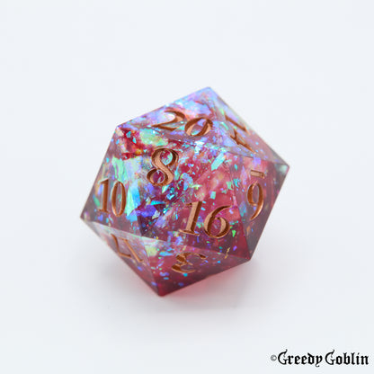 Sharp Polydice Set (Burgundy Mist)