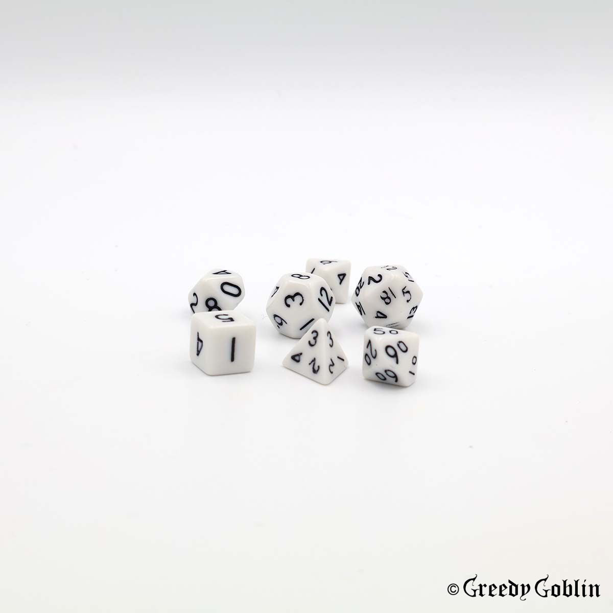 Mini Dice Set White