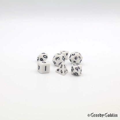 Mini Dice Set White