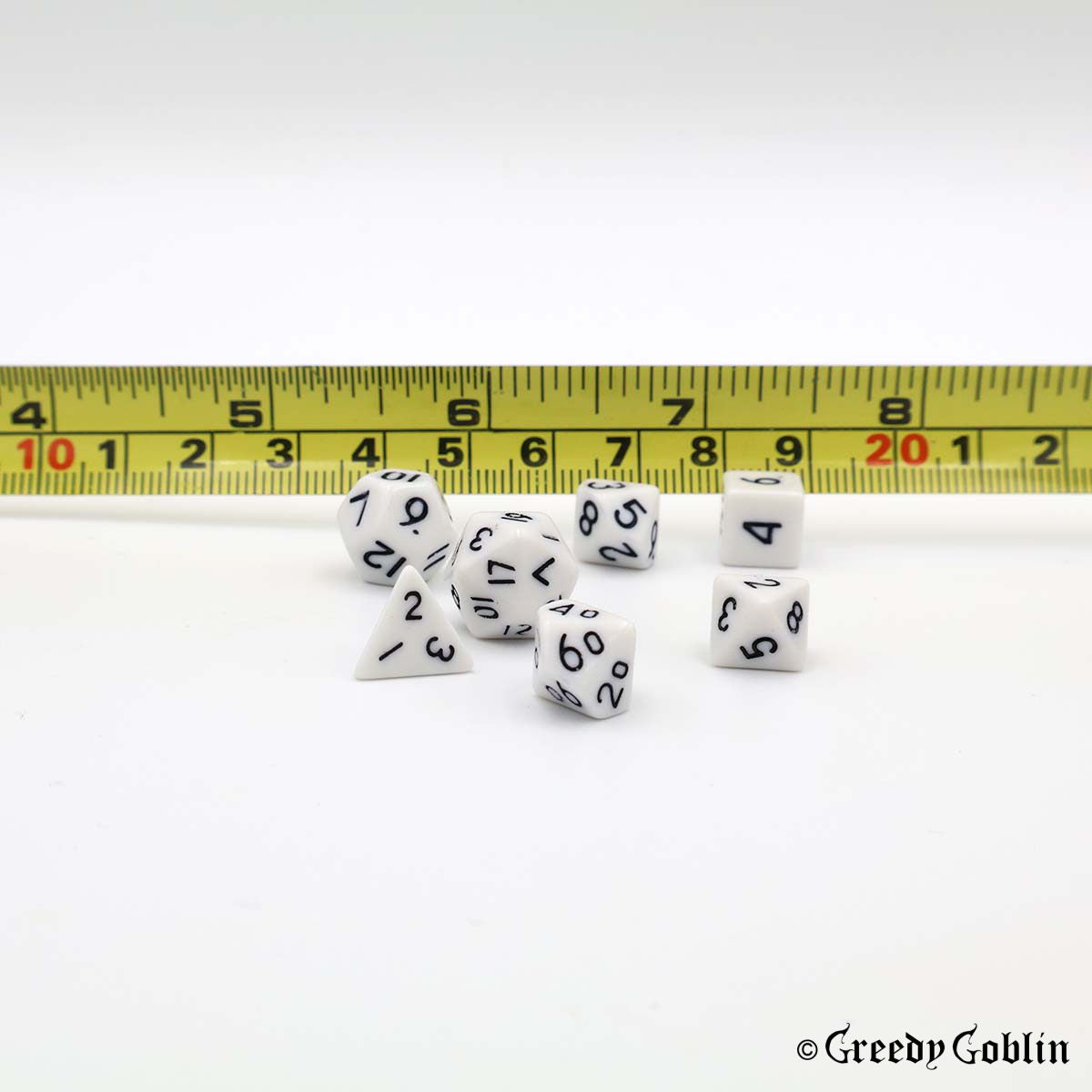 Mini Dice Set White