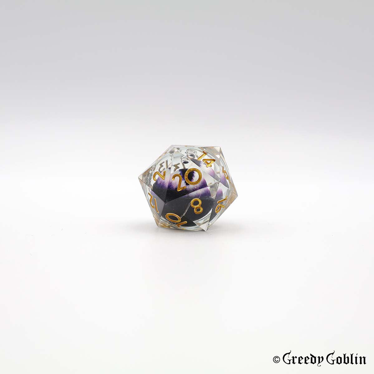 Liquid Core Dice Set (Bright Purple Eye)