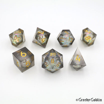 Liquid Core Dice Set (Galaxy Black)