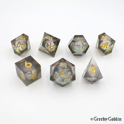 Liquid Core Dice Set (Galaxy Black)