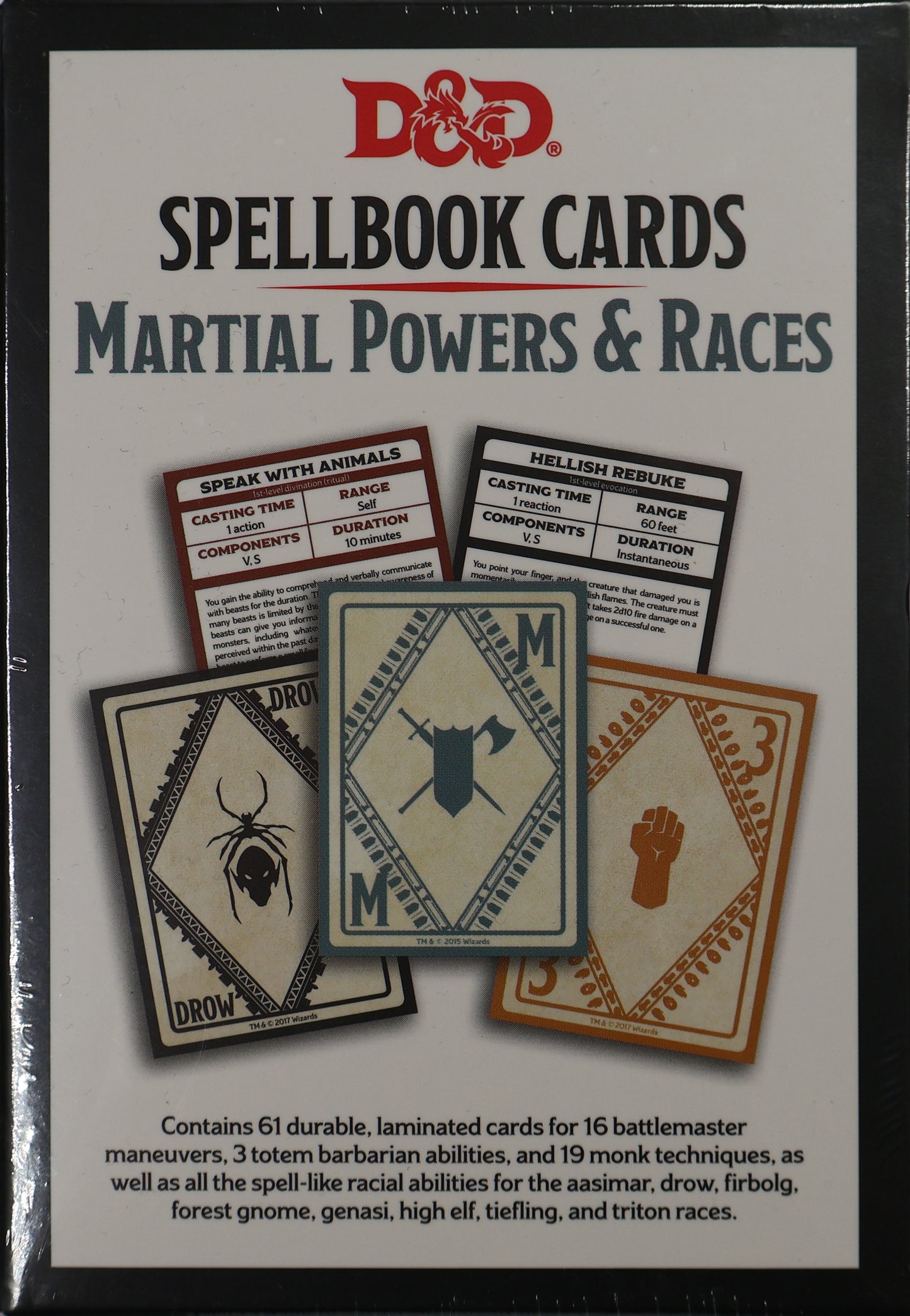 Spellbook Cards Martial Powers & Races