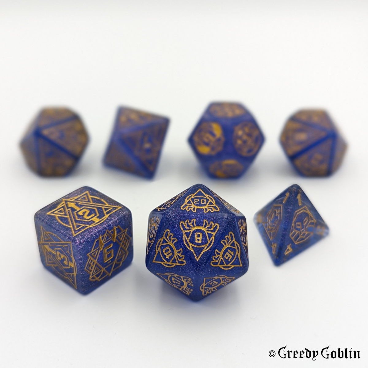 Star Sign Dice Set (Blue)