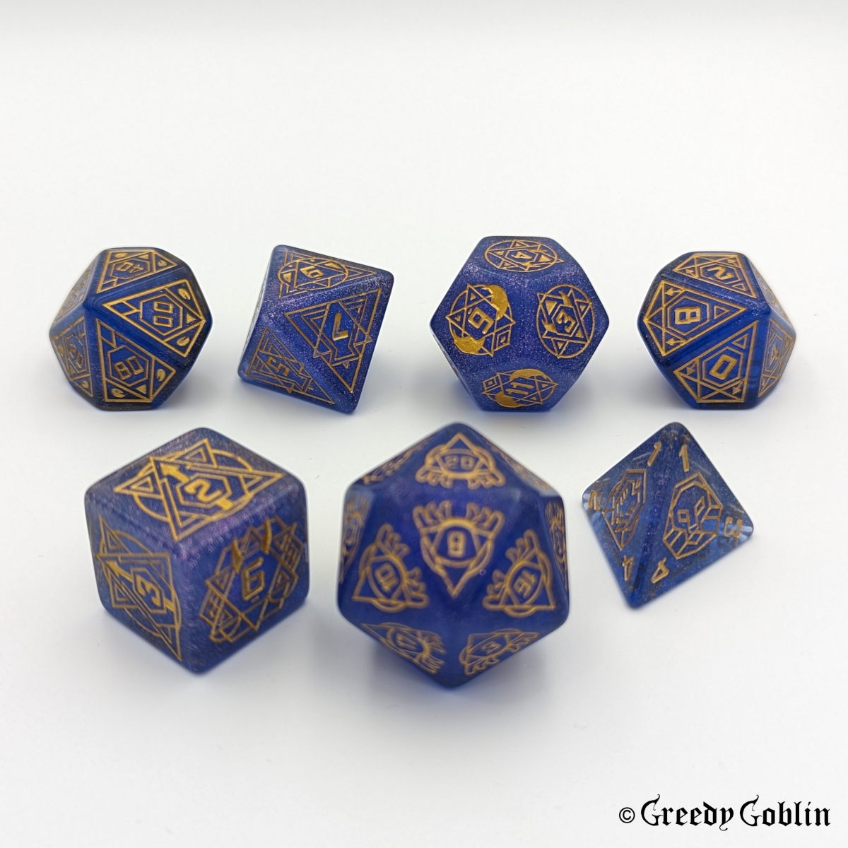 Star Sign Dice Set (Blue)