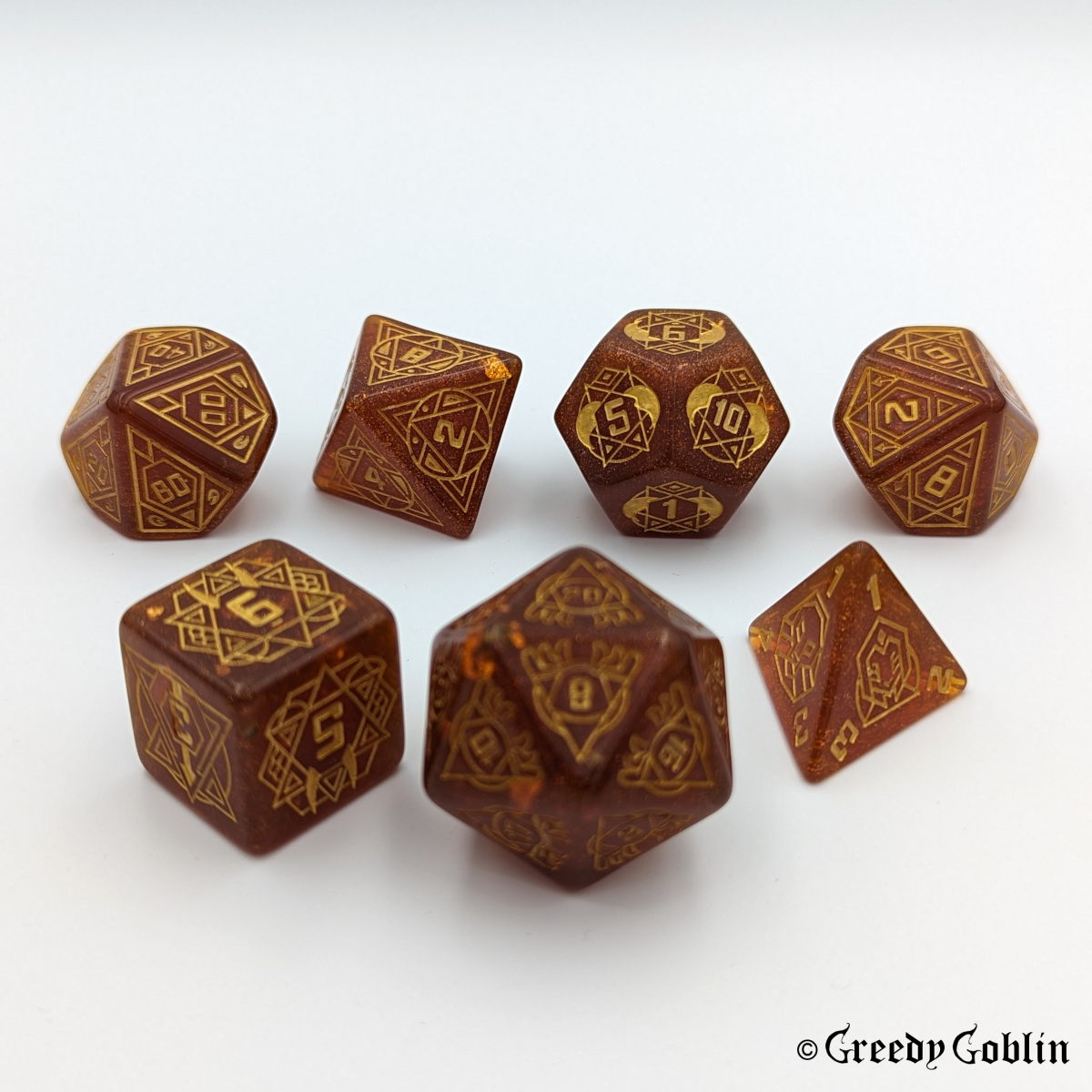 Star Sign Dice Set (Orange)