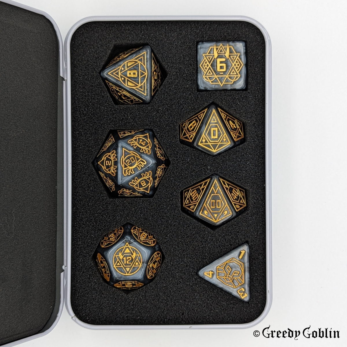 Star Sign Dice Set (Black)