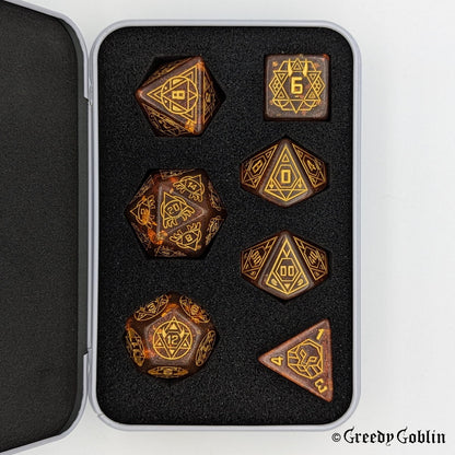 Star Sign Dice Set (Orange)