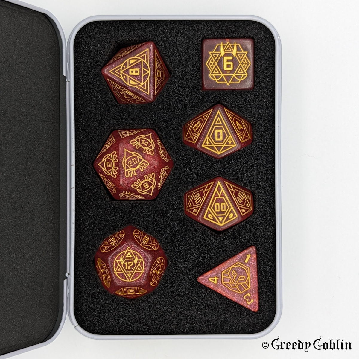 Star Sign Dice Set (Red)