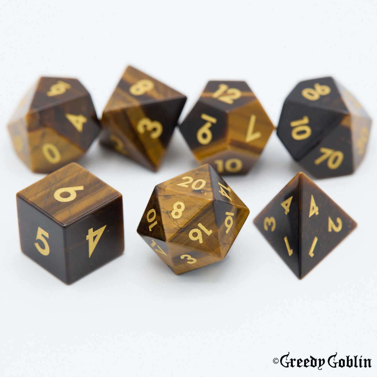 Tigerseye Polydice Set