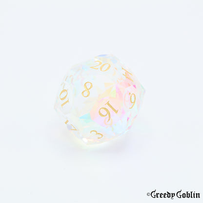 Prismatic Clear Polydice Set