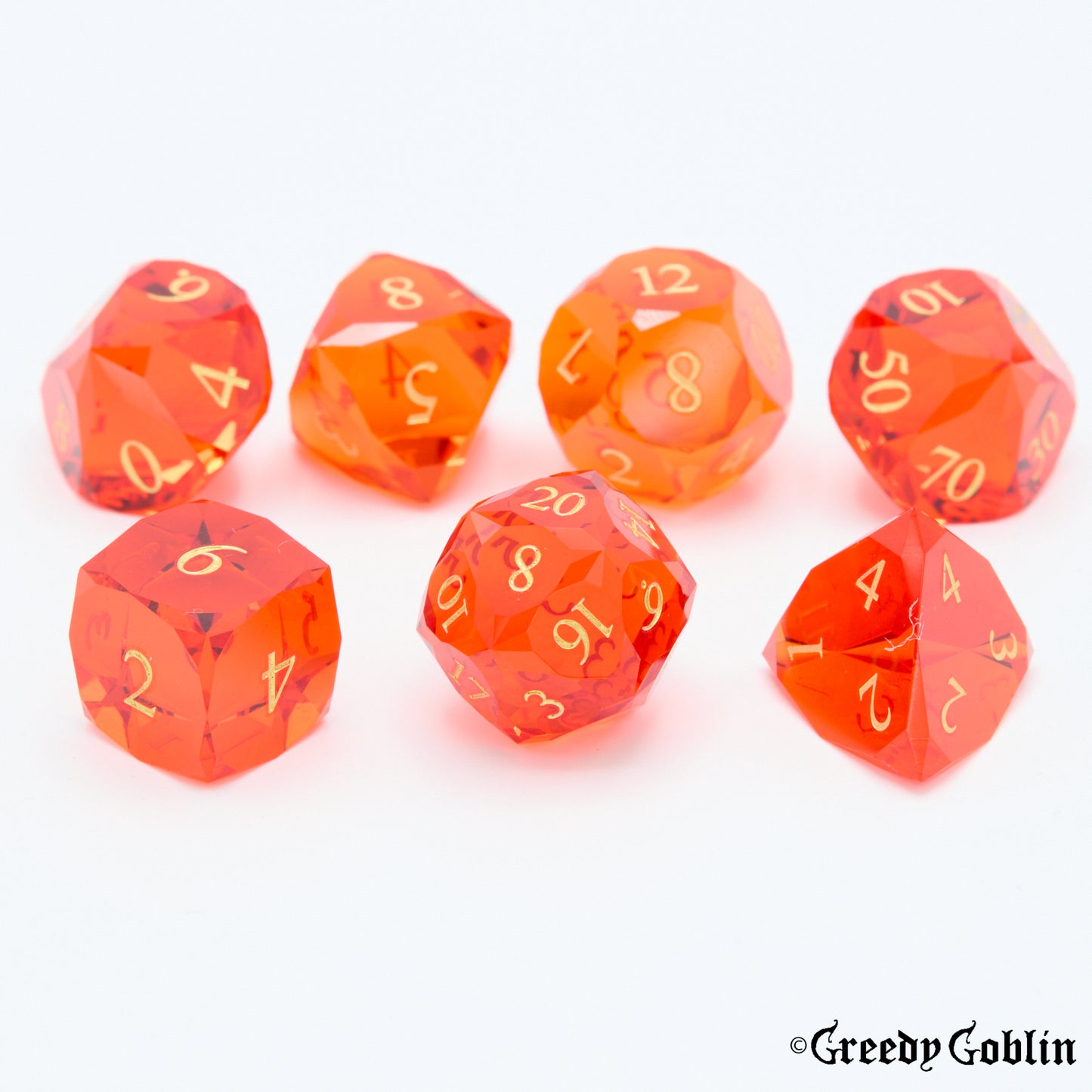 Prismatic Red Polydice Set