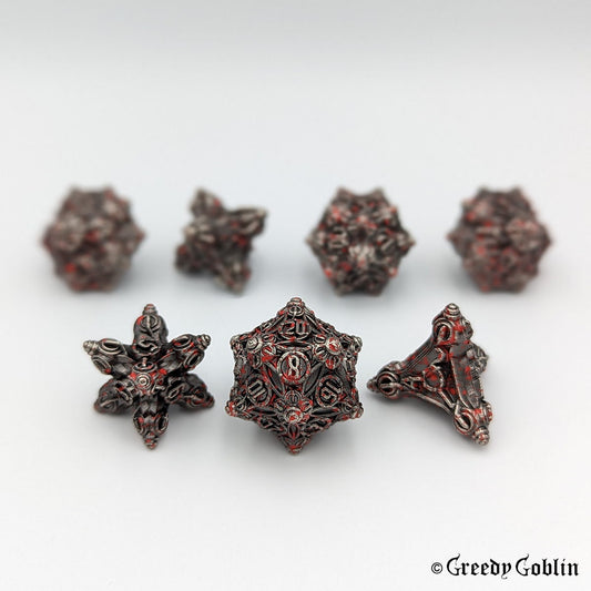 Metal Polydice Set (Metal with Blood)