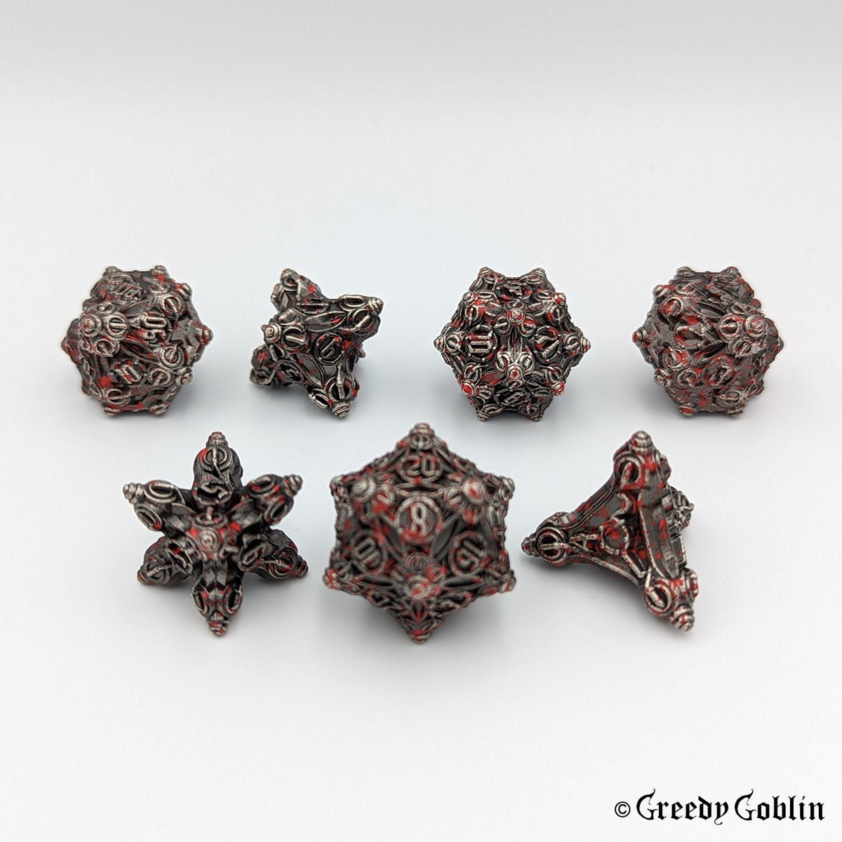 Metal Polydice Set (Metal with Blood)