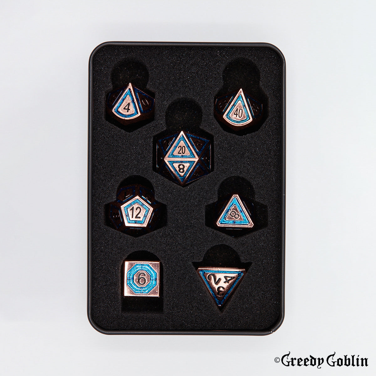 Metal Polydice Set (Blue Bounds)