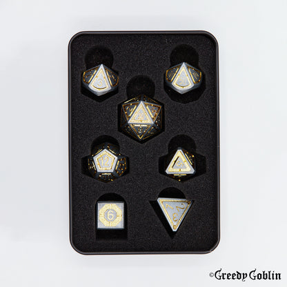 Metal Polydice Set (Gold Bounds)