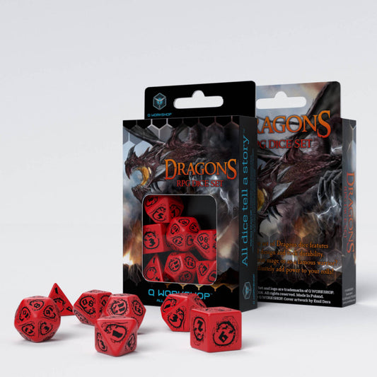 Q-Workshop Dragons Dice Set : Garnet