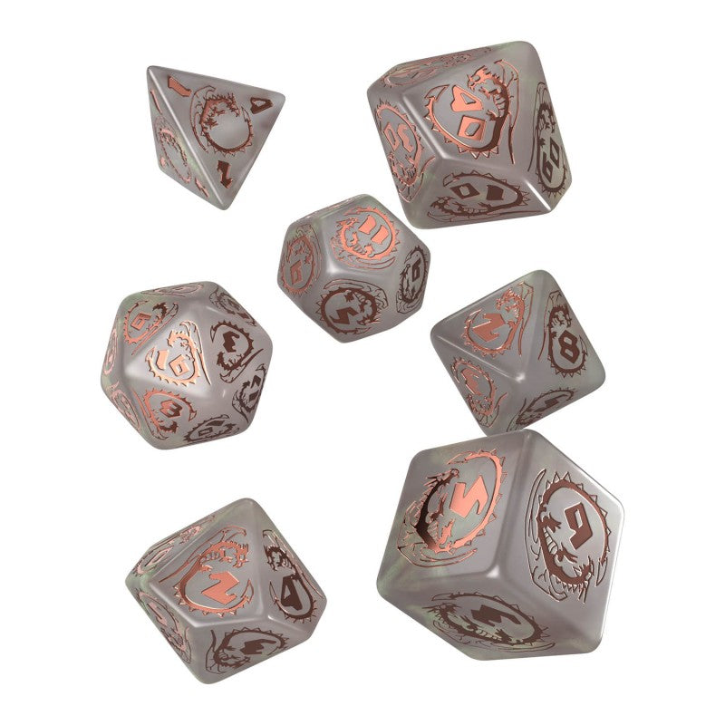 Q-Workshop Dragons Dice Set : Quartz