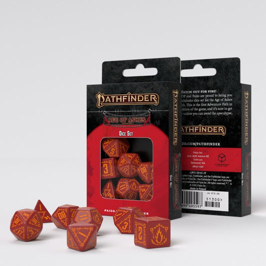 Q-Workshop Pathfinder Dice Set : Age of Ashes