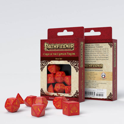 Q-Workshop Pathfinder Dice Set : Curse of the Crimson Throne